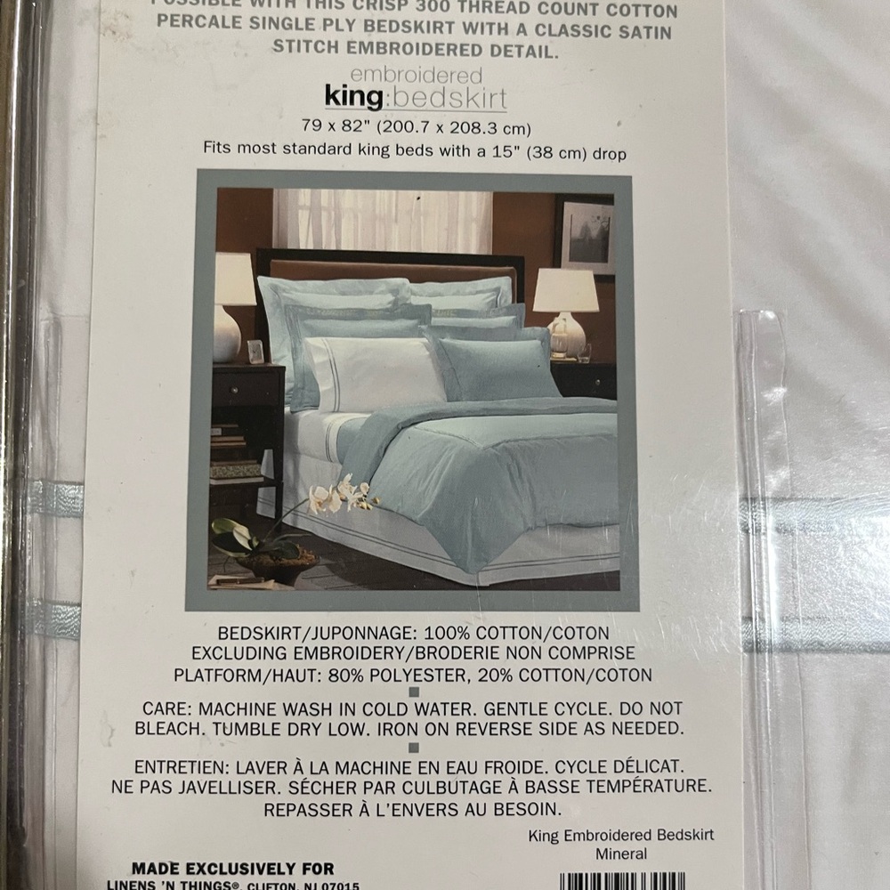 NWT Hotel living five star luxury at home King bed skirt - Picture 4 of 4